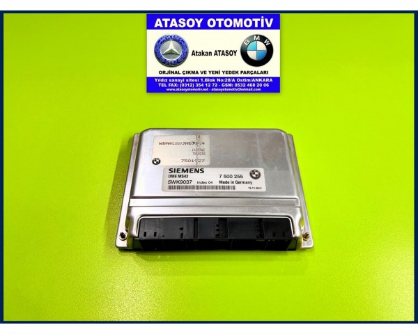 BMW E46 320İ MOTOR BEYNİ 7526754 7526753 7500255 1430844 1430785 1430273 1430268 7500256 1430845 1430786 1438787 5WK90021-R 5WK90021R 5WK90021 5WK90329 5WK90326 5WK9037 5WK9034 5WK9031 DME MS42